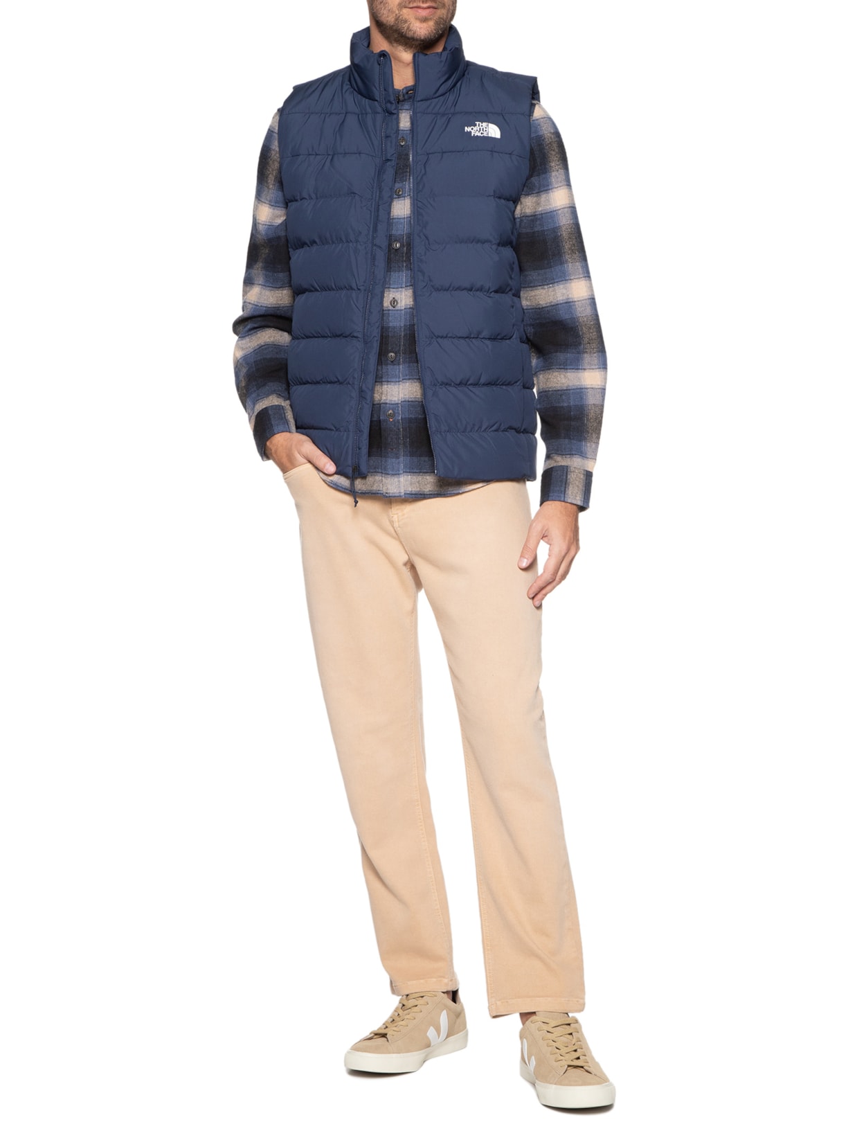 Colete Masculino Aconcagua 3 Vest Azul The North Face