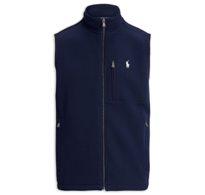 Colete Masculino Double Knit Full-Zip Vest - Azul