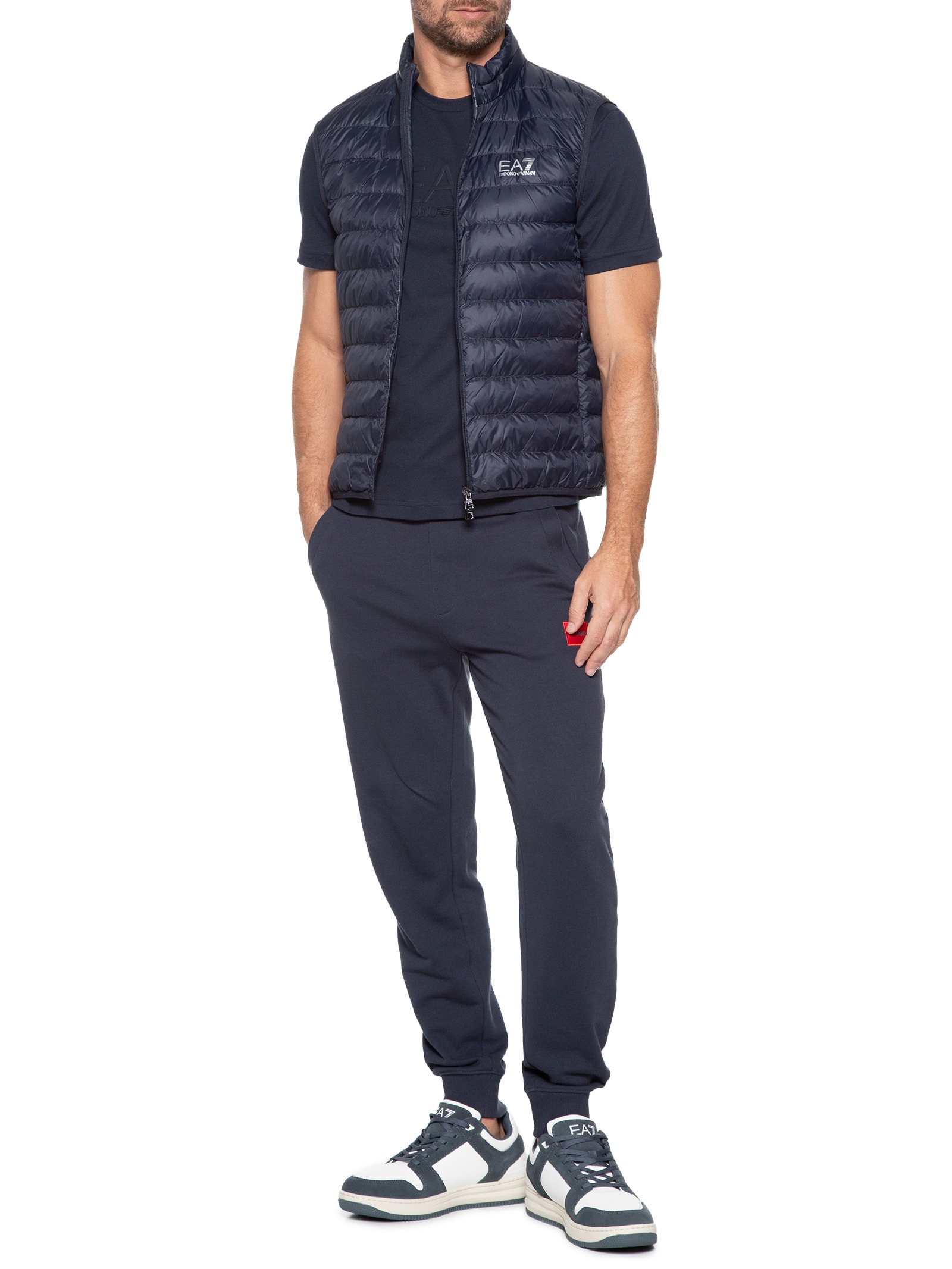 EA7 Emporio Armani - Colete Masculino Down Waistcoat - Azul