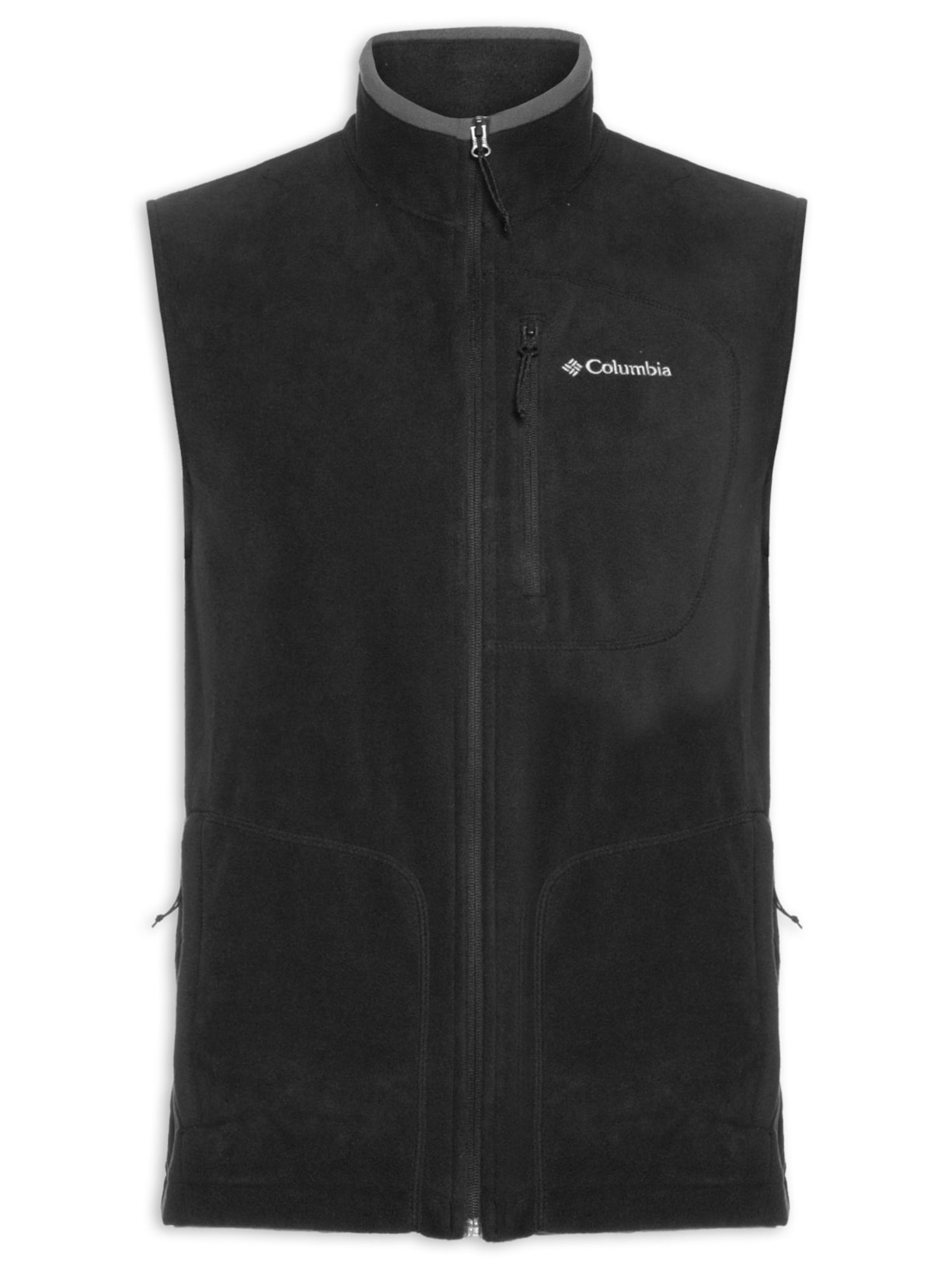 Colete Masculino Fast Trek Fleece Com Zíper - Preto