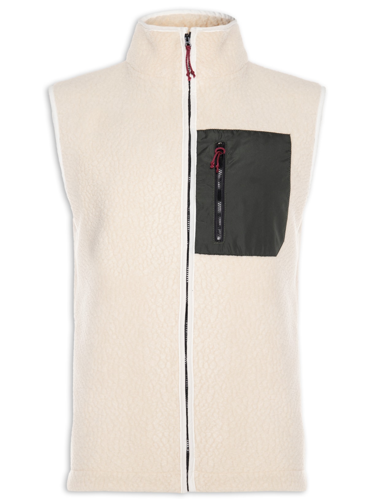 Colete Masculino Felpa Liso - Off White