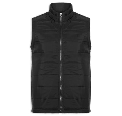 Colete Masculino Nylon Gomos - Preto