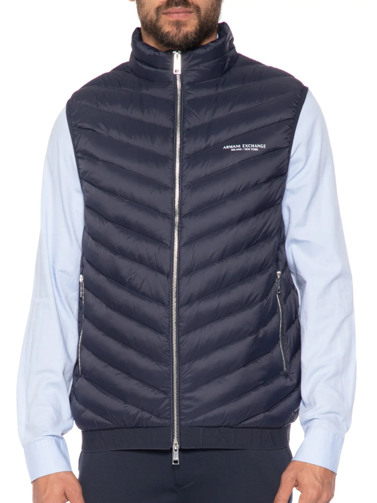 Colete Masculino Puffer Azul Armani Exchange