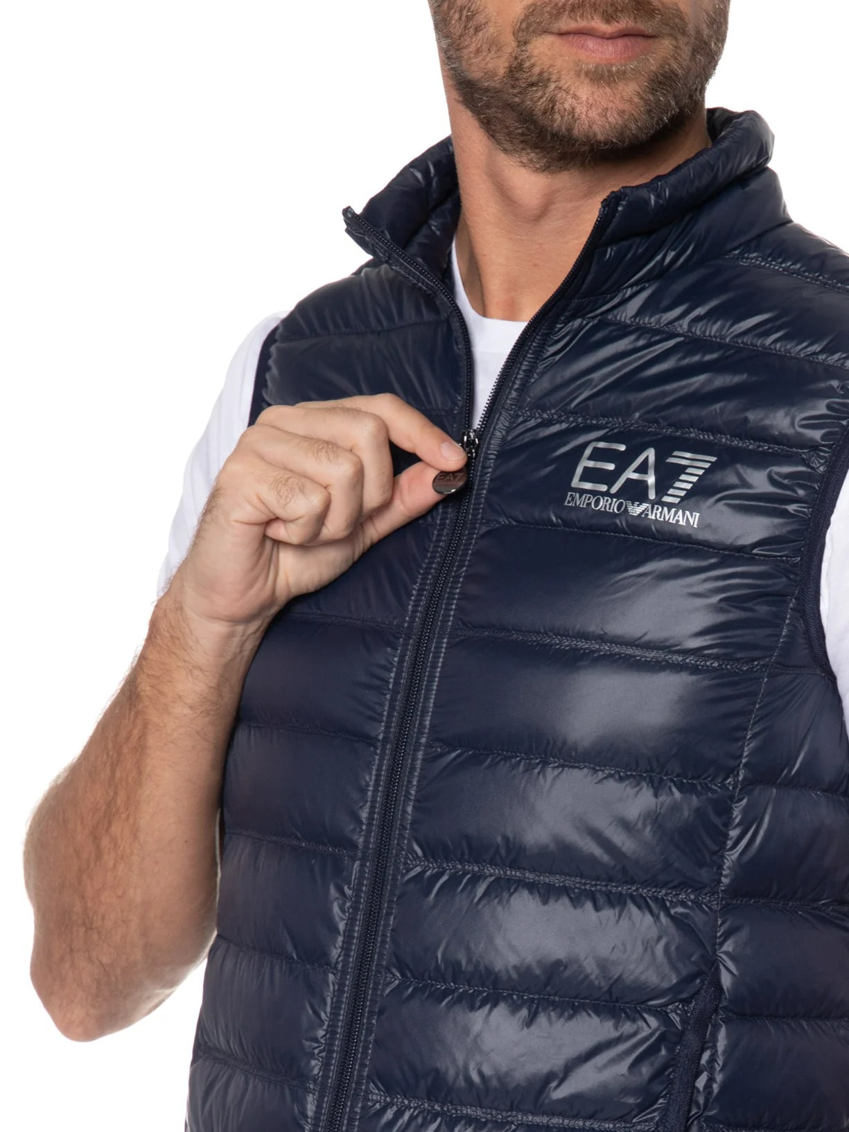 Colete Masculino Puffer Azul Ea7 Emporio Armani