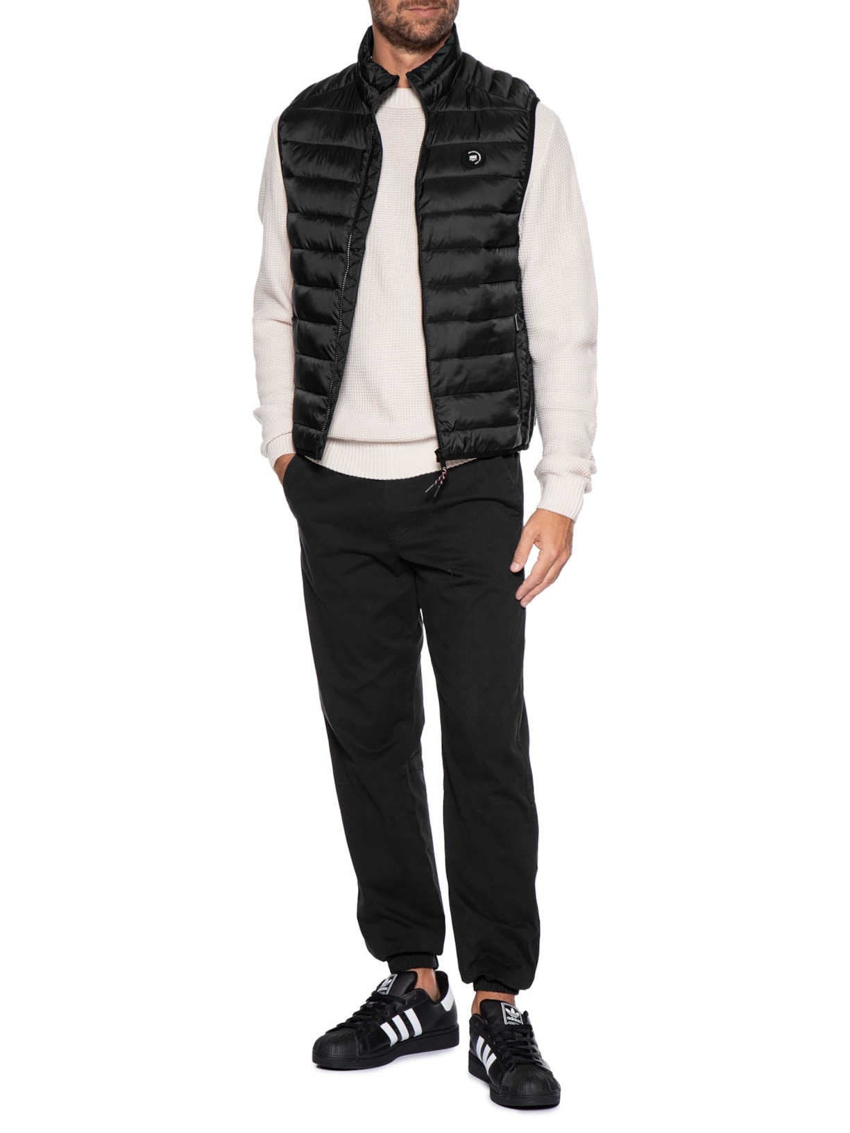Colete Masculino Puffer Bradley Light Preto Jack & Jones