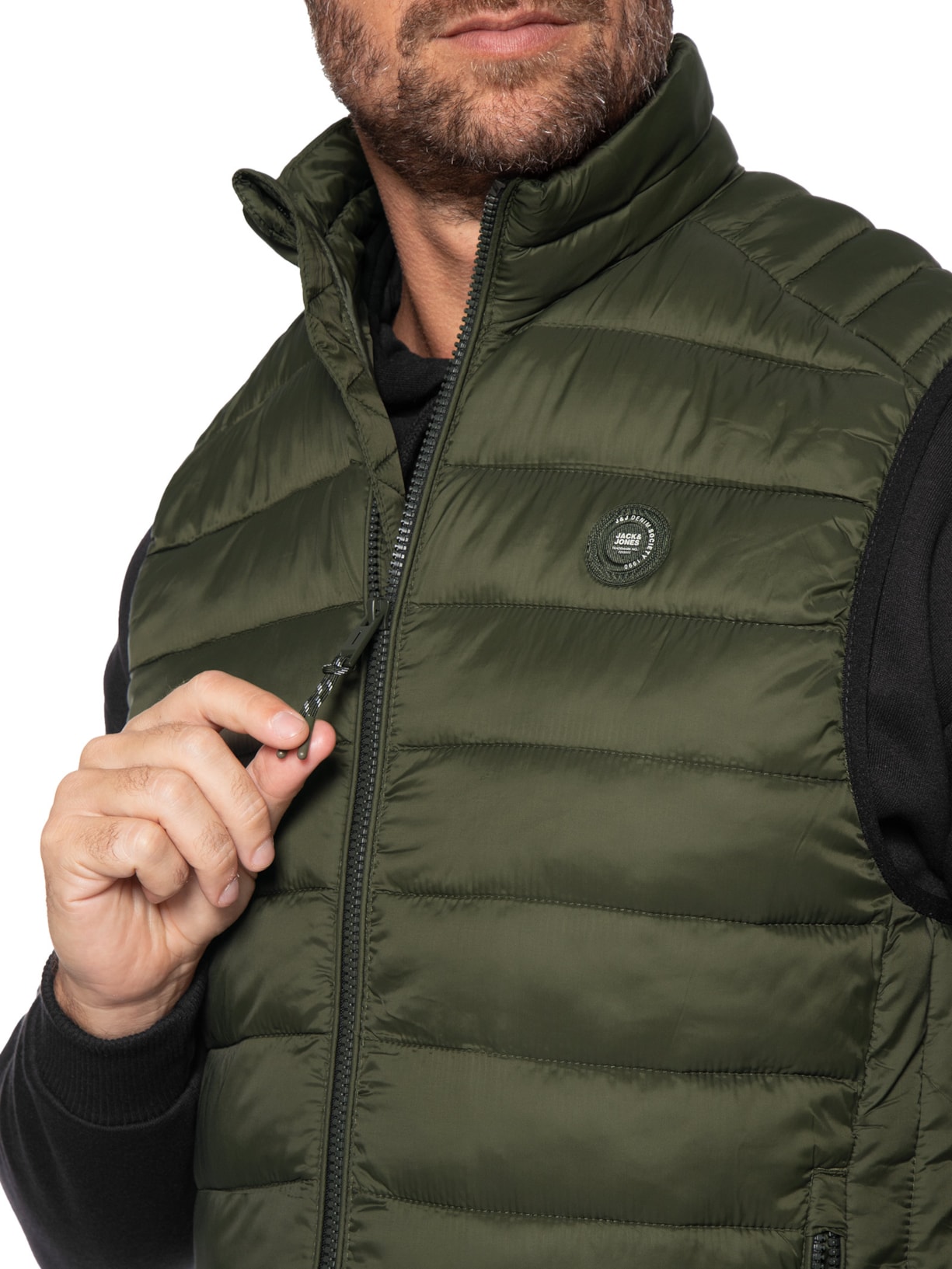 Colete Masculino Puffer Bradley Light Verde Jack & Jones