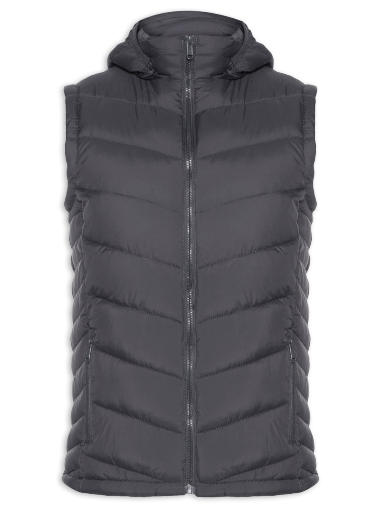 Colete Masculino Puffer - Cinza