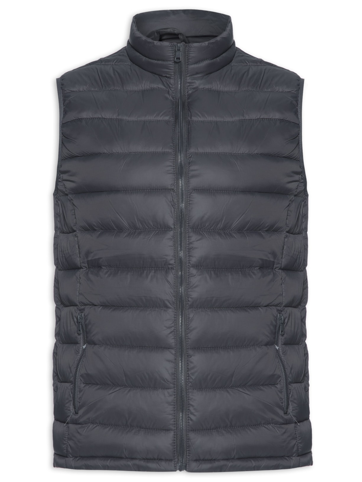 Colete Masculino Puffer Cinza Basiq Men