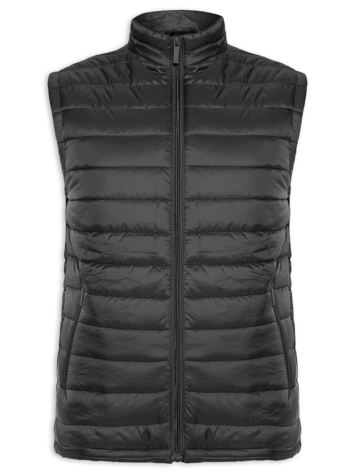 Colete Masculino Puffer Com Saquinho - Preto