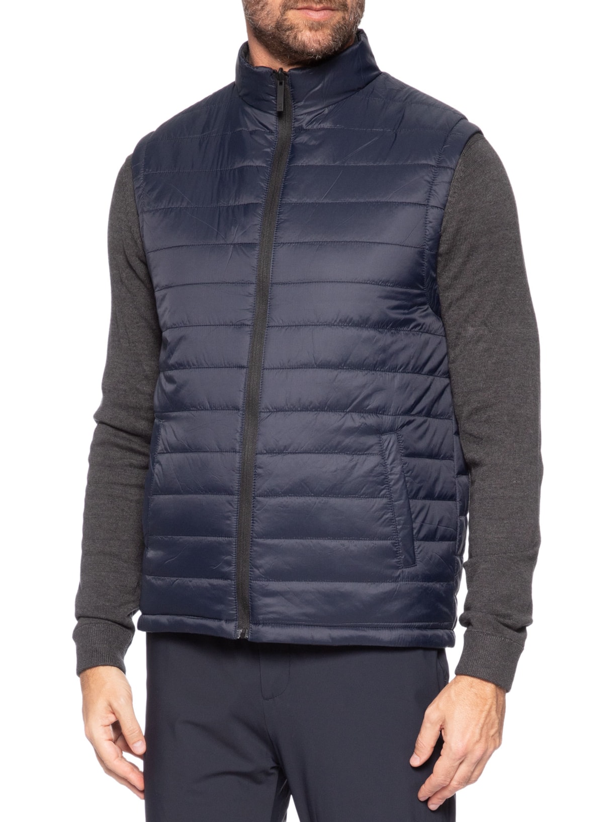 Colete Masculino Puffer Dupla Face Azul '2 Essential