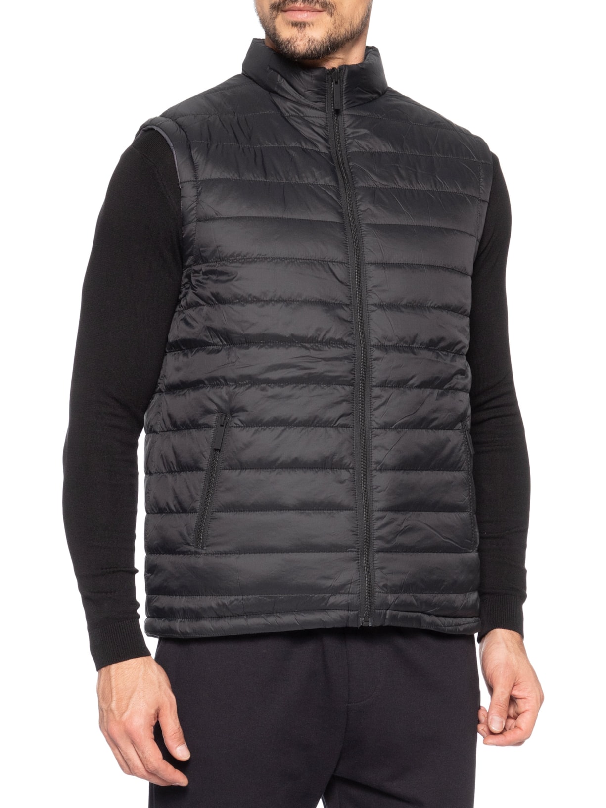 Colete Masculino Puffer Dupla Face Cinza '2 Essential