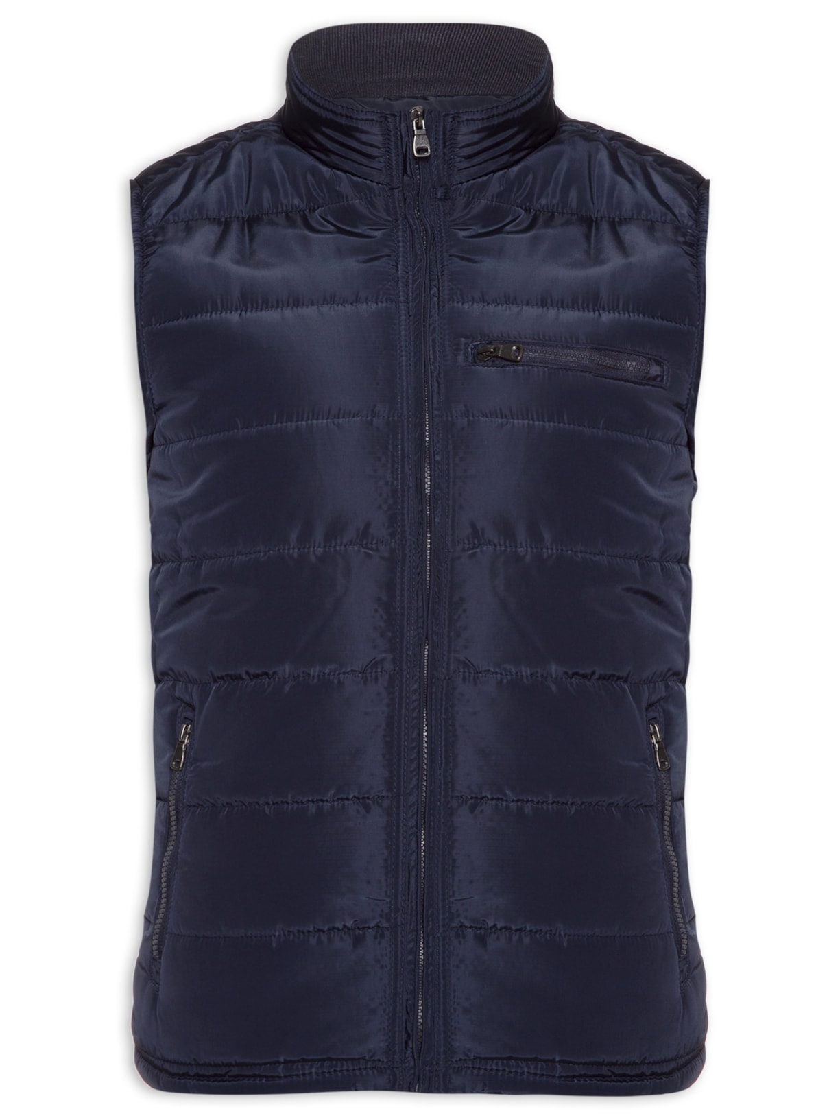 Colete Masculino Puffer Gola - Azul