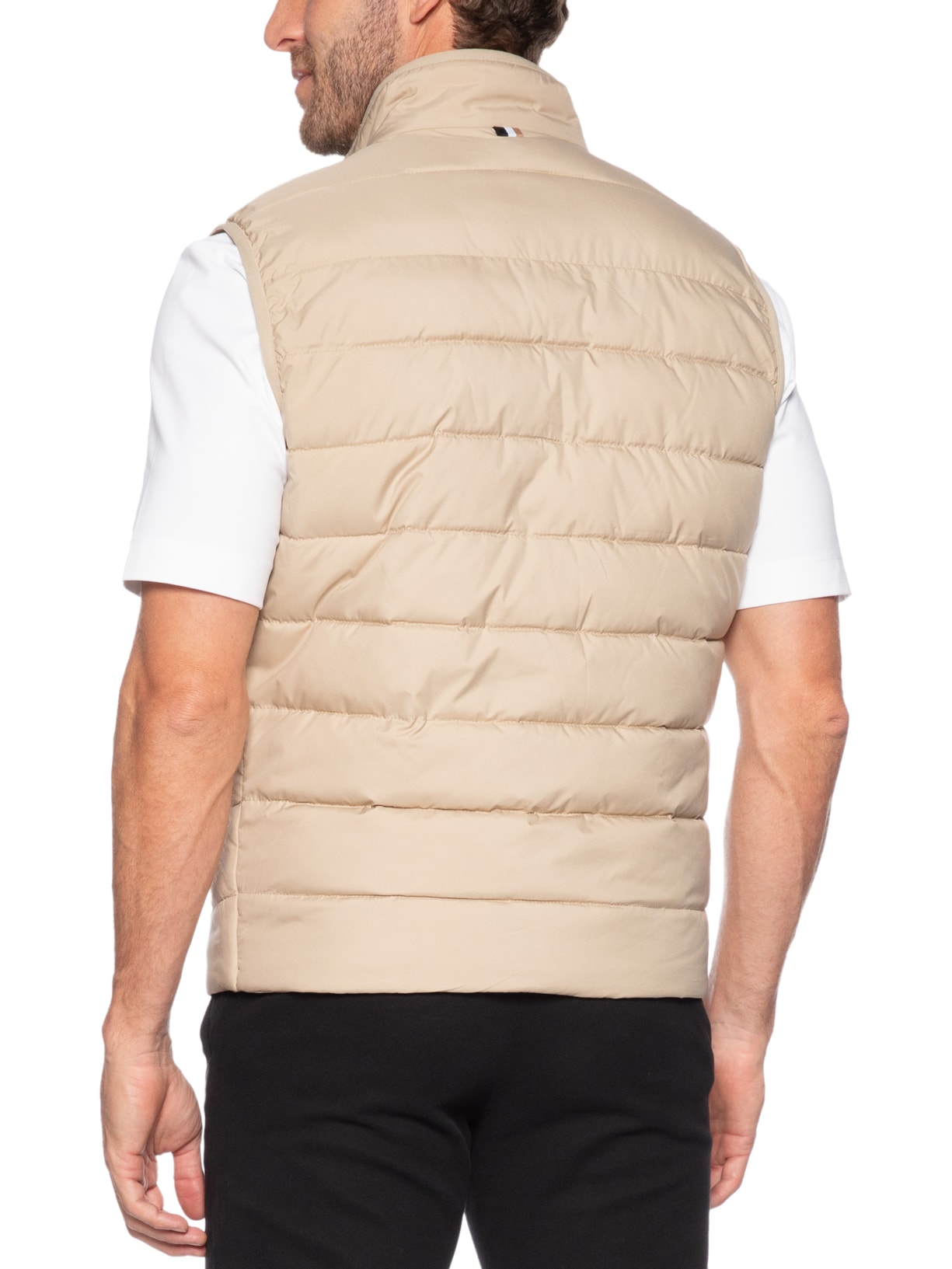 Colete Masculino Puffer H Cenito Bege Boss