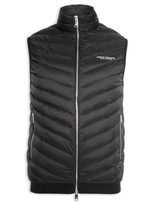 Colete Masculino Puffer - Preto