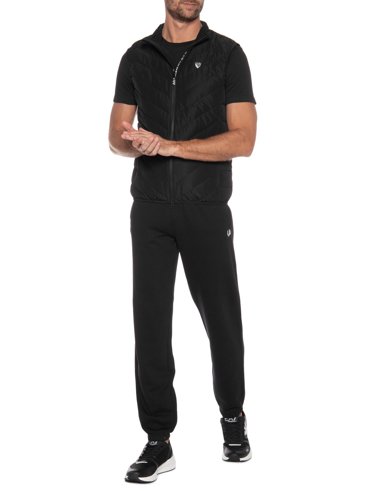 Colete Masculino Puffer Preto Ea7 Emporio Armani