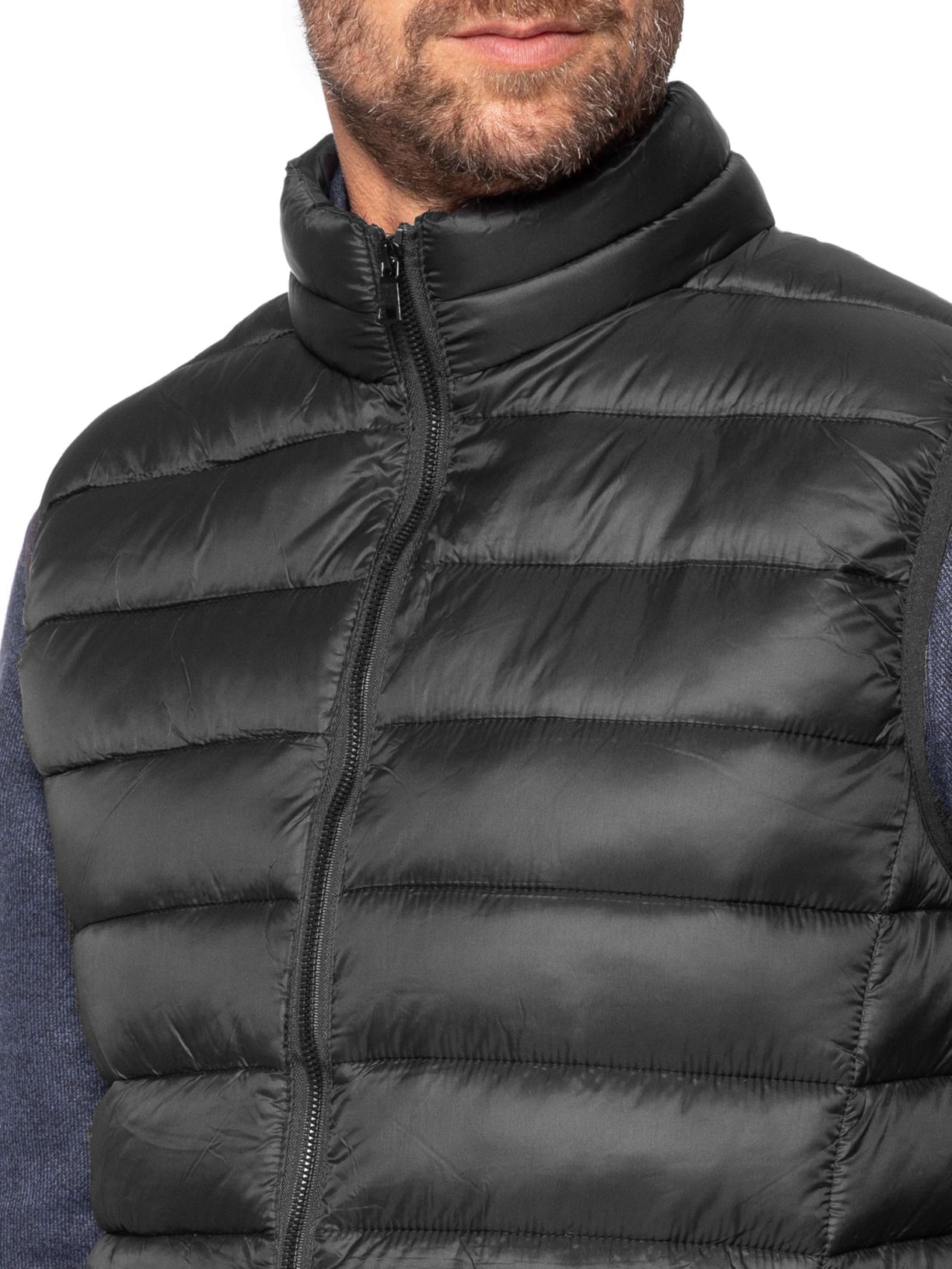 Colete Masculino Puffer Preto Basiq Men