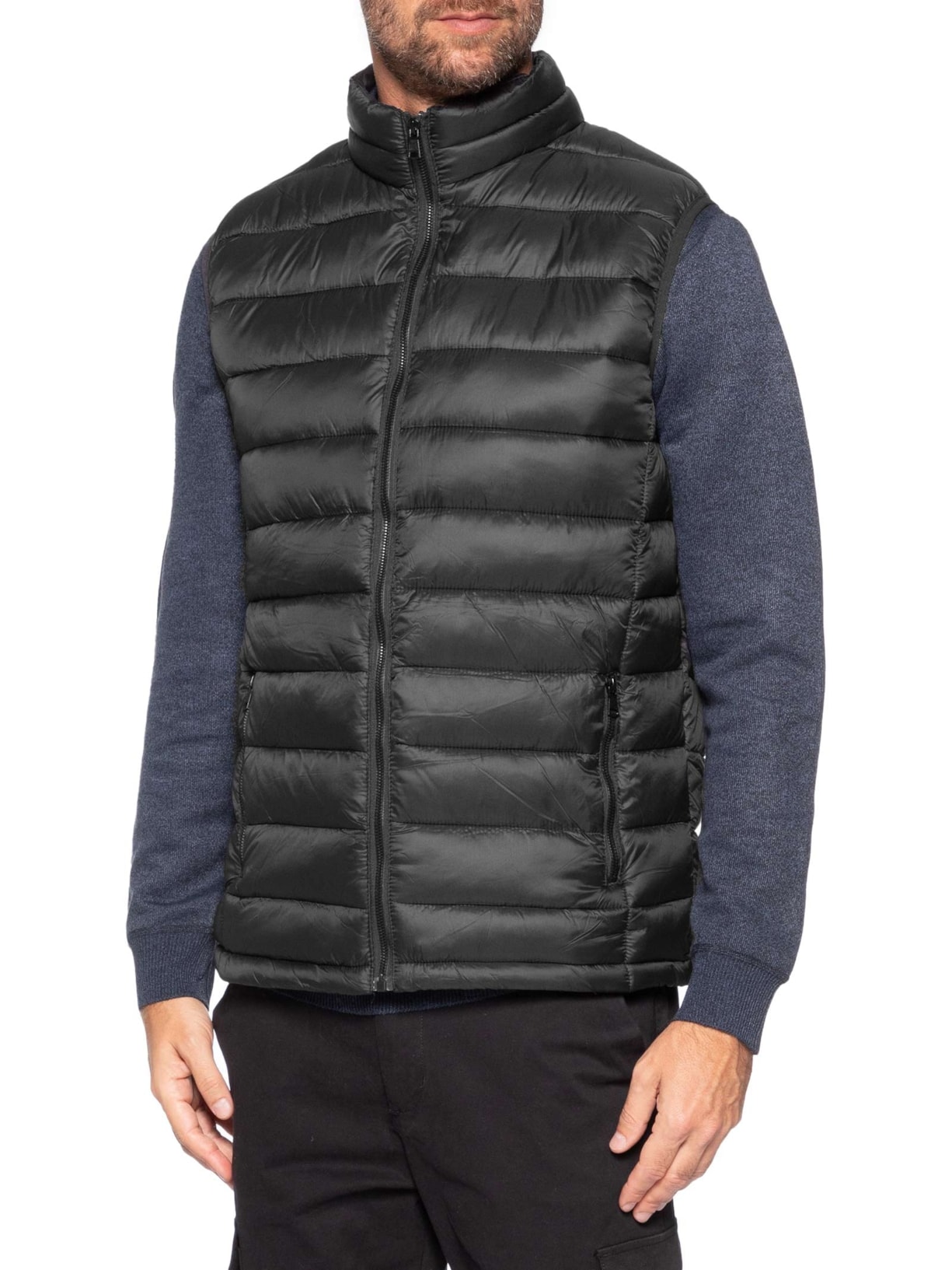 Colete Masculino Puffer Preto Basiq Men