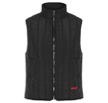 Colete Masculino Puffer Vertical Quilting Breno - Preto
