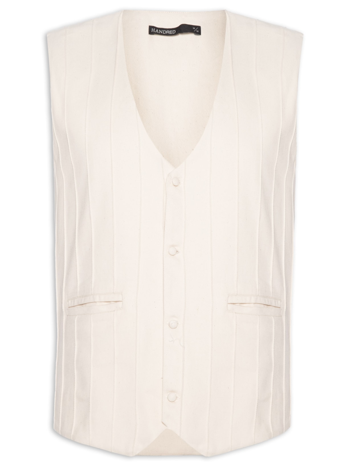 Colete Masculino Sarja Vincos - Off White