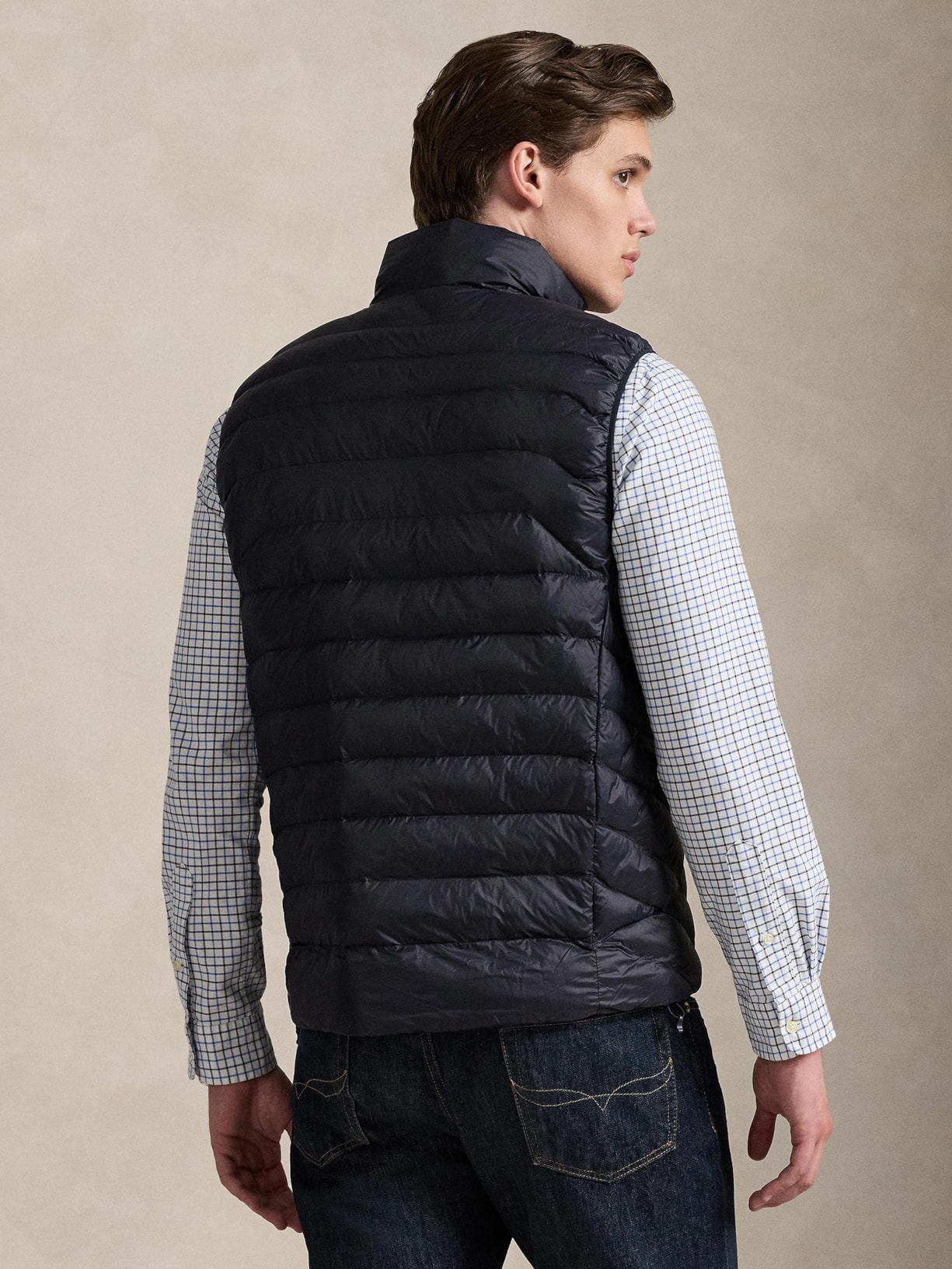 Colete Masculino The Colden Packable Down Azul Polo Ralph Lauren