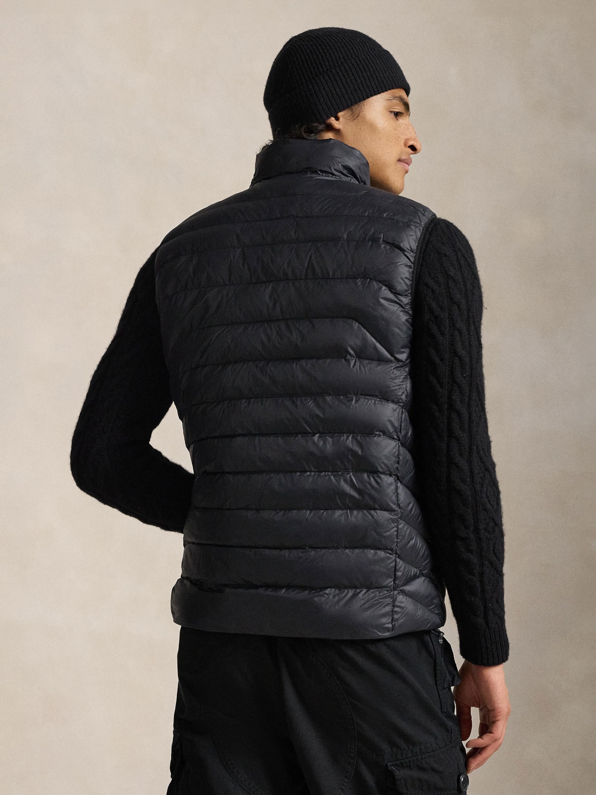 Colete Masculino The Colden Packable Down Preto Polo Ralph Lauren