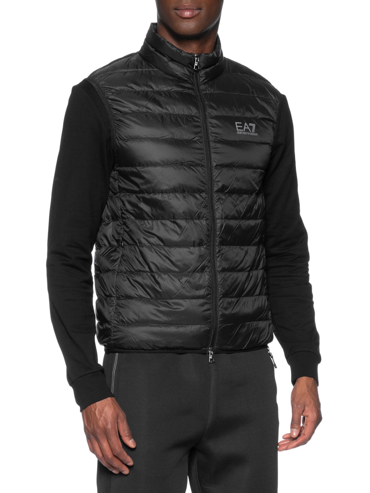 Colete Masculino Train Core Down Light Preto Ea7 Emporio Armani
