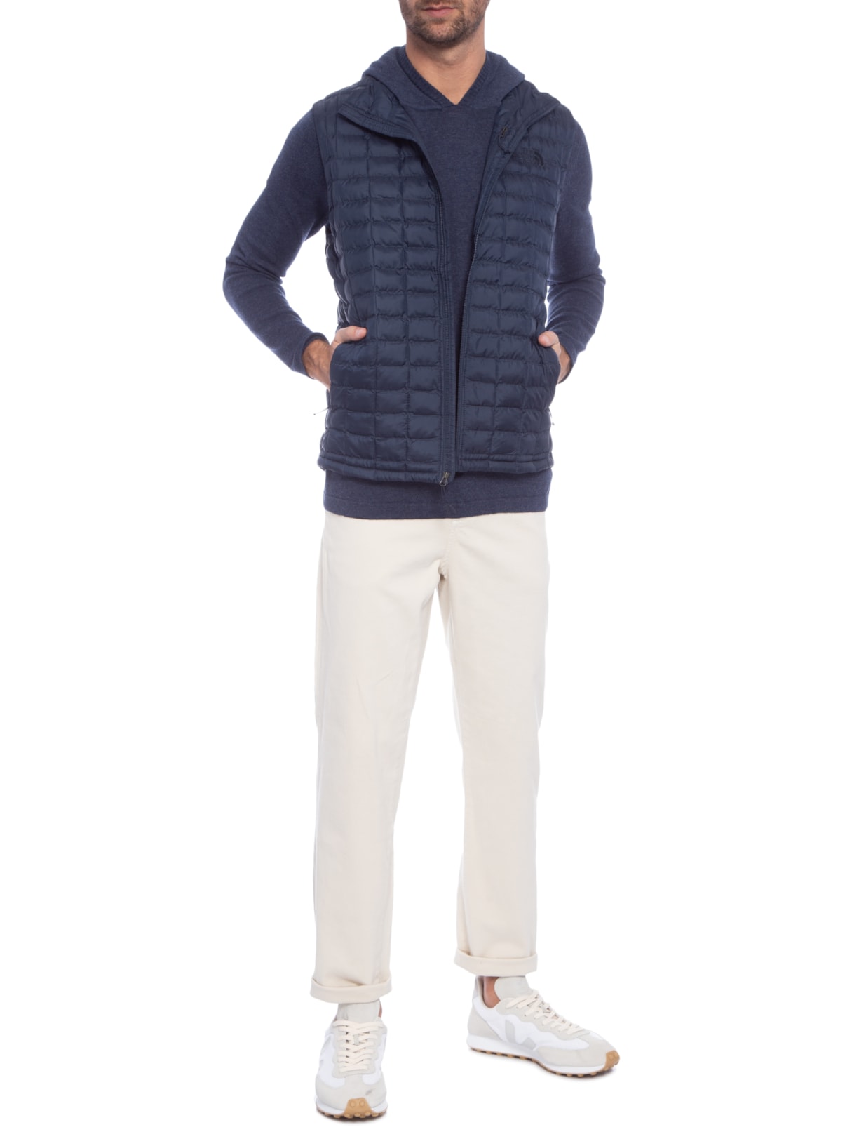 Colete Masculino Trermoball Eco Vest Azul The North Face