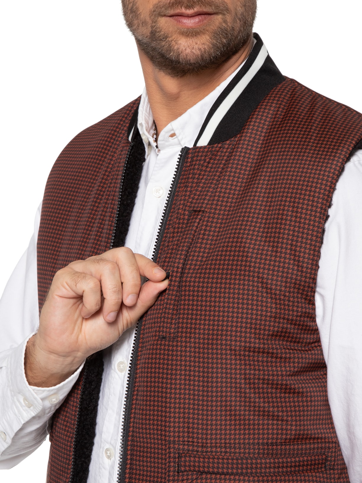 Colete Masculino Zenga Marrom Fila