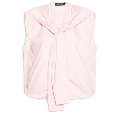 Colete Tricoline Algodão – Rosa