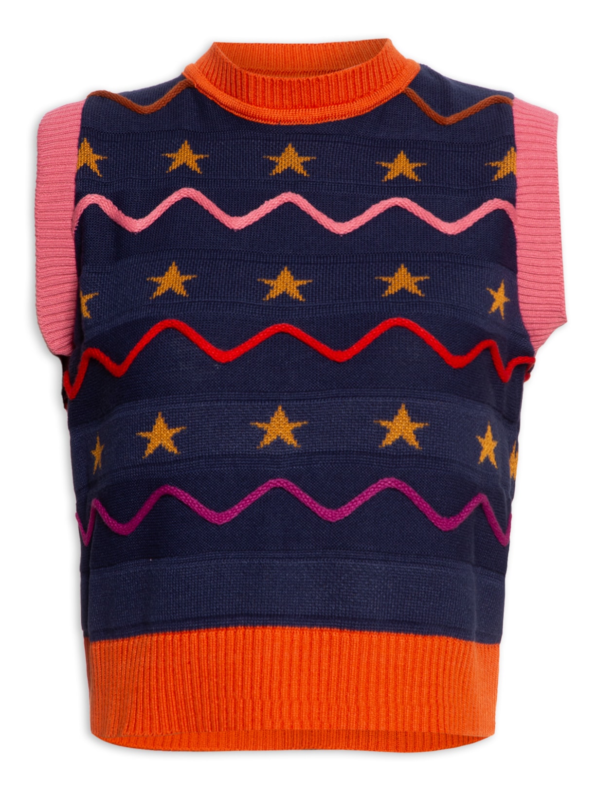 Colete Tricot Viajantes Love Dress Azul