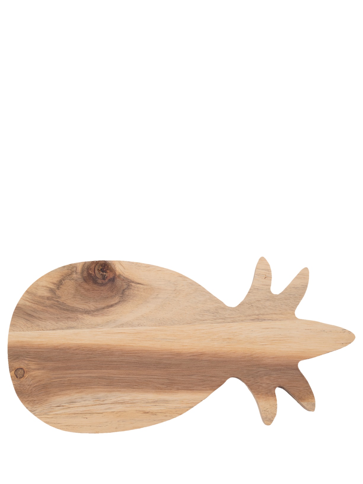 Conjunto 2 Peças De Tabuas De Abacaxi Em Madeira Marrom '2Home