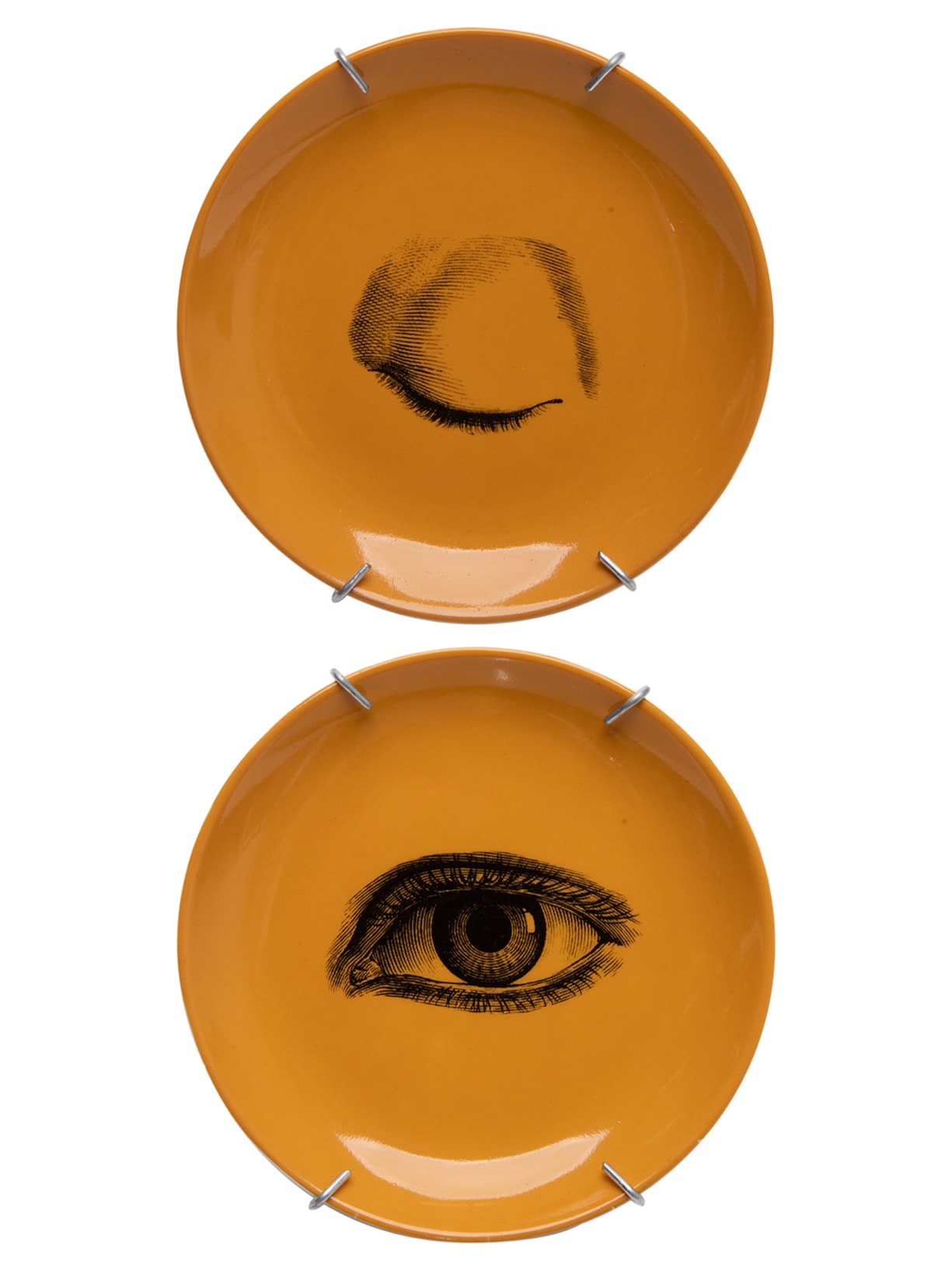 Conjunto 2 Pratos Ocre Olhos - Bege