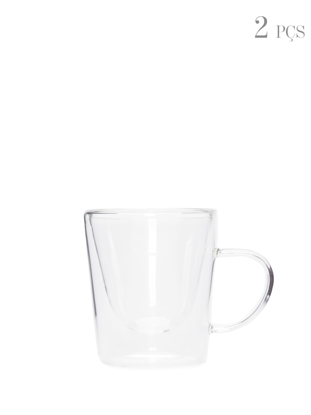 Conjunto 2 Xícaras Para Café Resistente A Calor - Branco