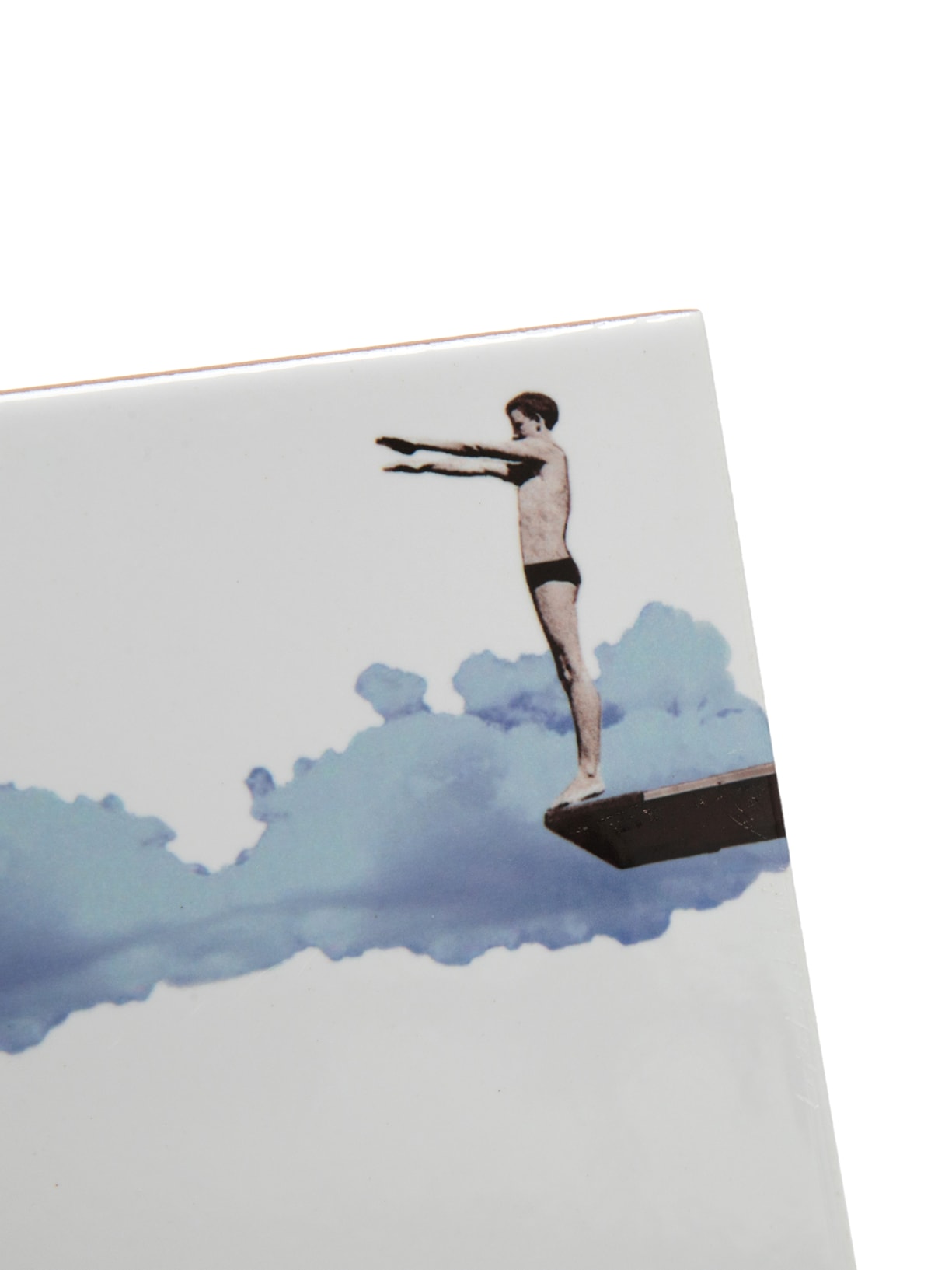 Conjunto 4 Azulejos Mergulhinho Branco Greghi Design