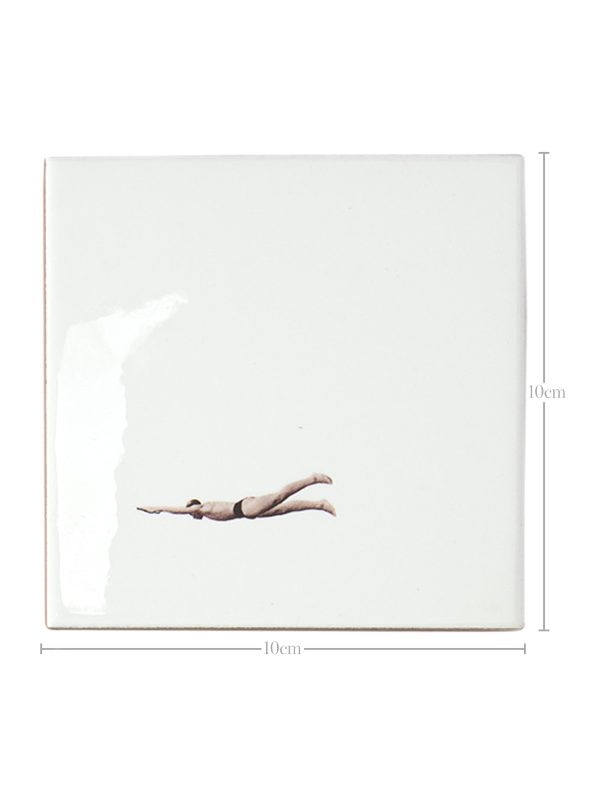 Conjunto 4 Azulejos Mergulhinho Branco Greghi Design