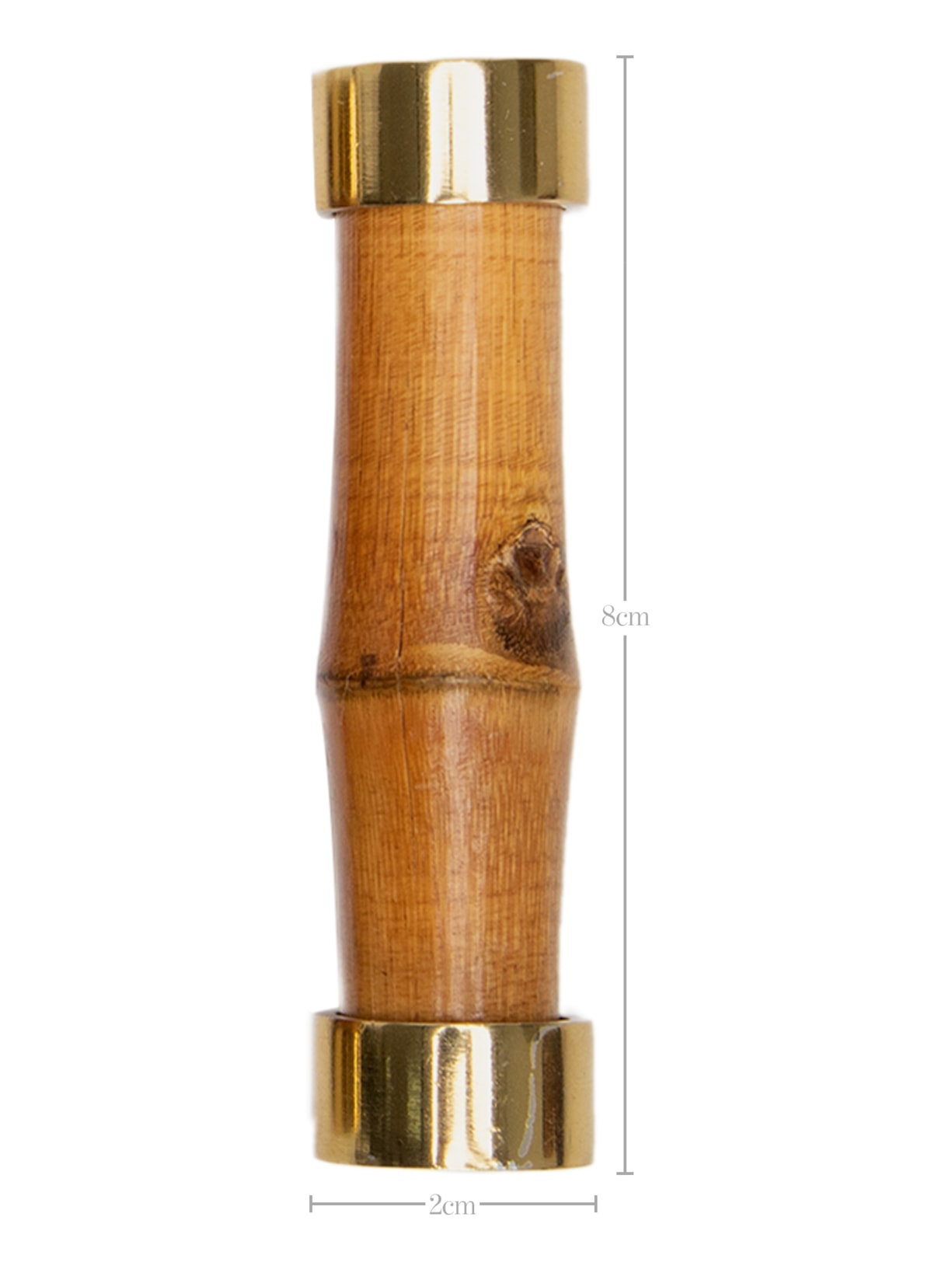 Conjunto 4 Descansos P/talheres De Bambu Dourado 8cm Bege Wolff