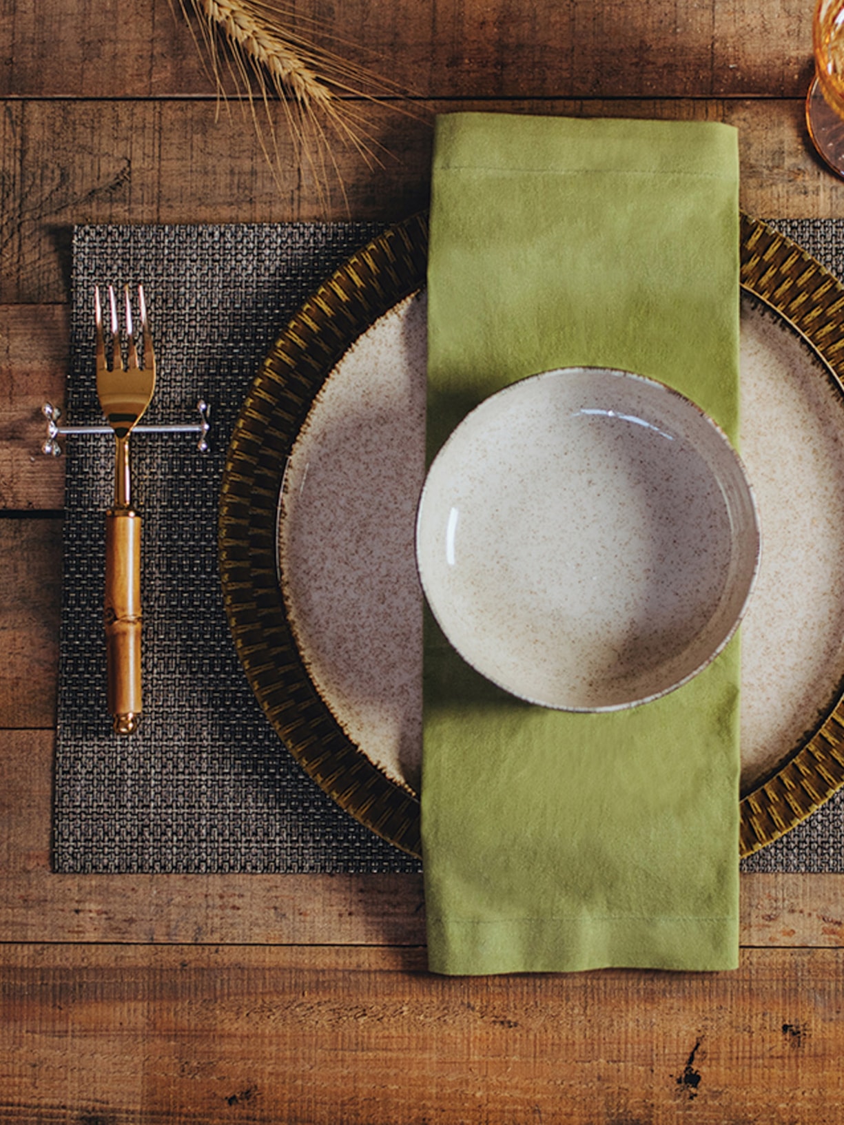 Conjunto 6 Descansos para Talheres de Zamac Prata Wolff