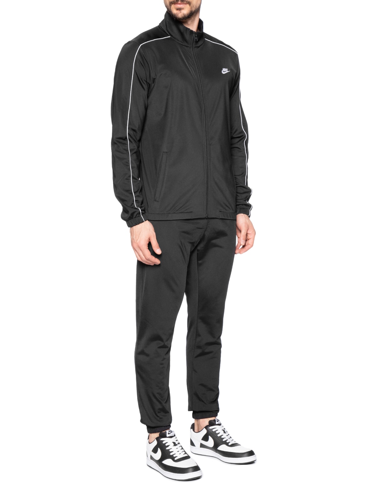 Conjunto Agasalho Masculino Club Poly Knit Tracksuit Preto Nike