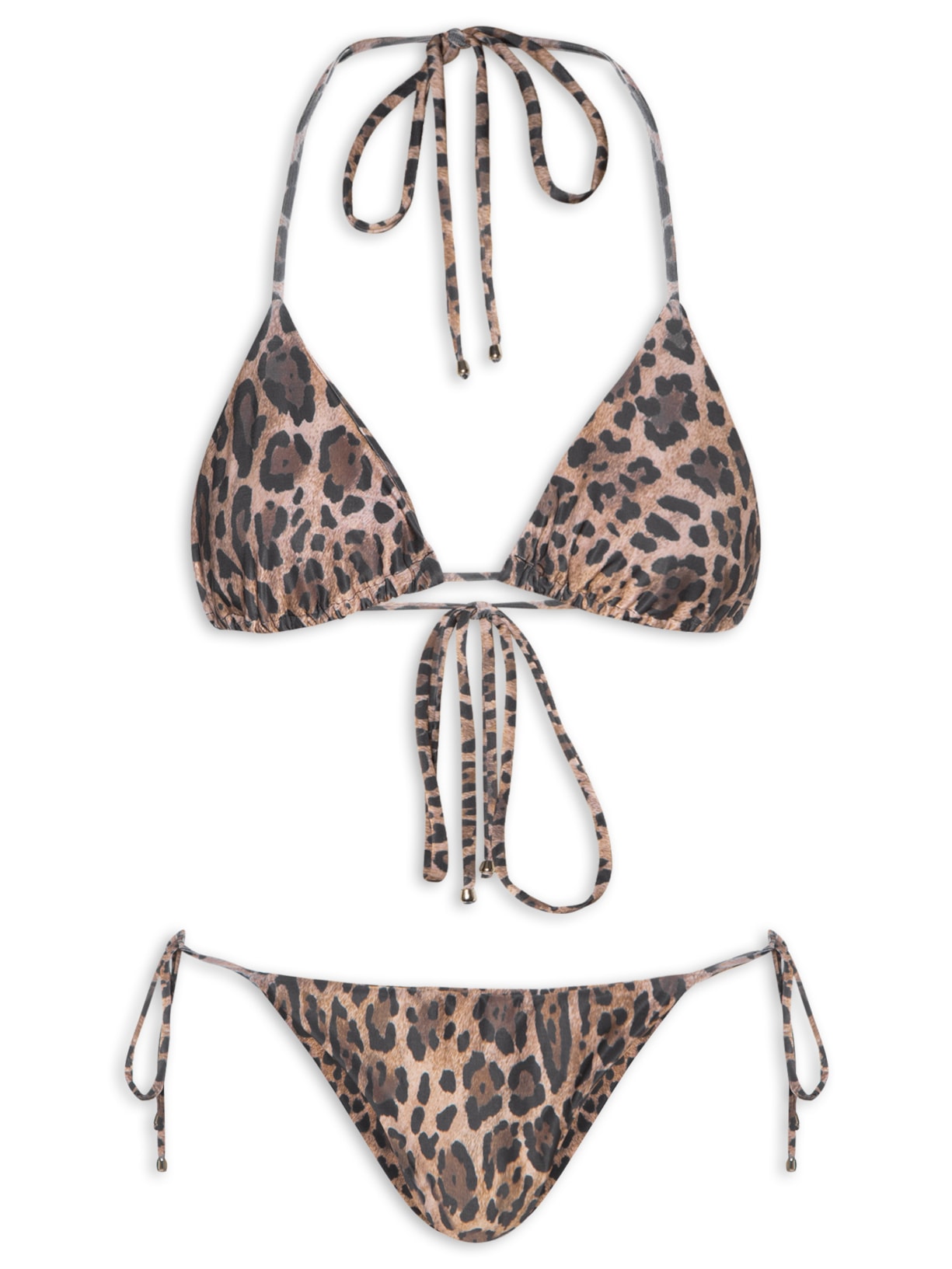 Conjunto Biquíni Cortininha - Animal Print