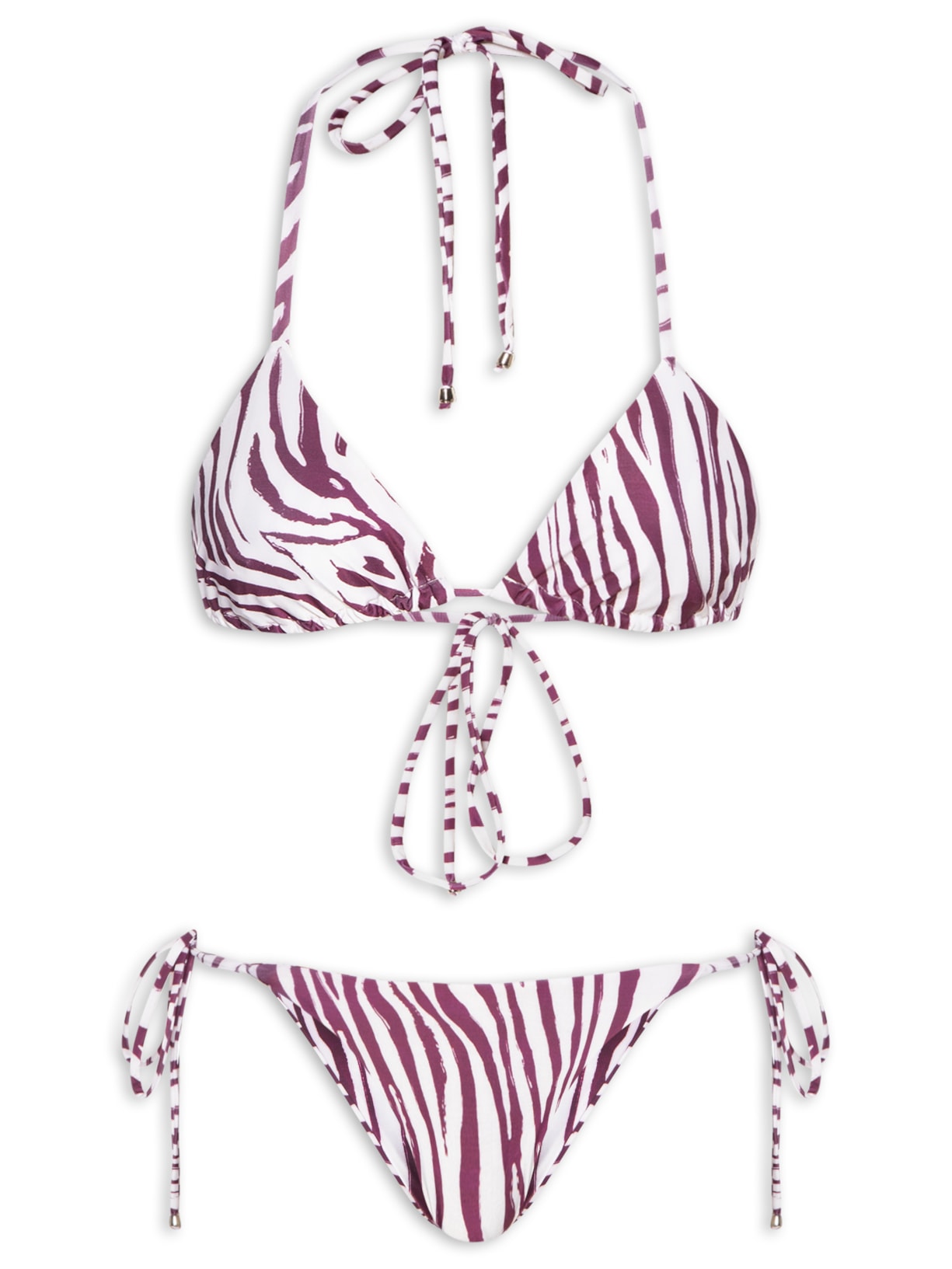 Conjunto Biquíni Cortininha Zebra Animal Print '2Essential