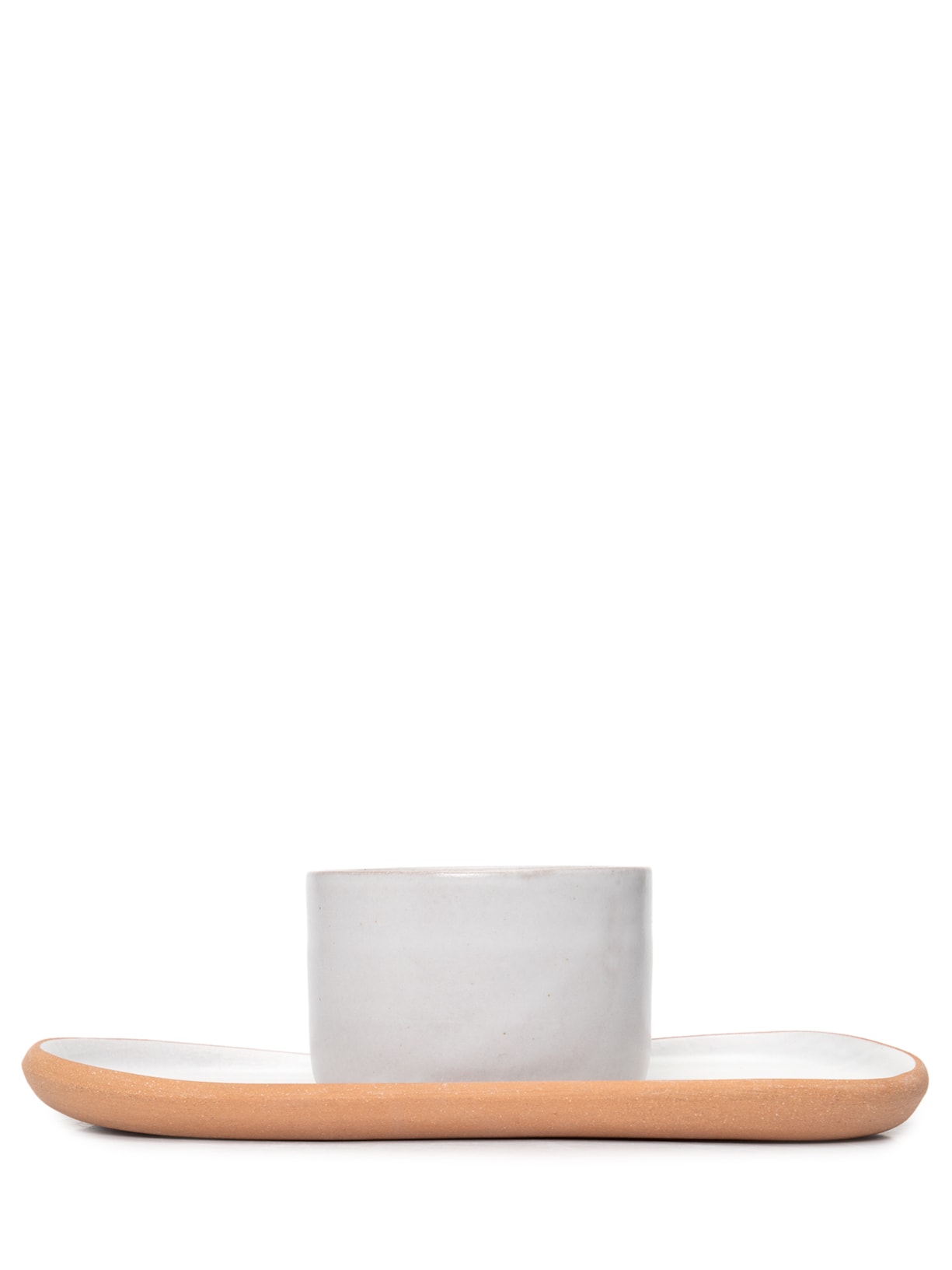 Conjunto Bowl Tubo + Travessa Biscoito - Branco