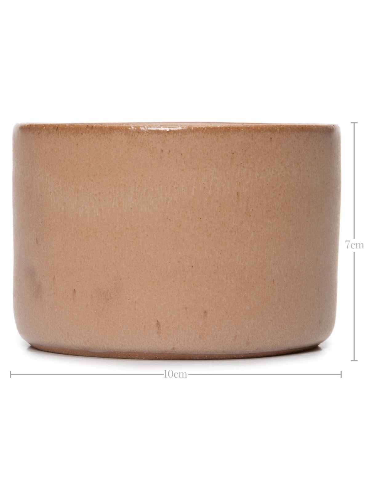 Conjunto Bowl Tubo + Travessa Biscoito M Marrom Luli Ateliê