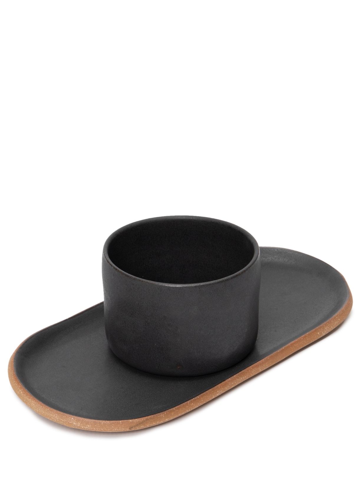 Conjunto Bowl Tubo + Travessa Biscoito M - Preto