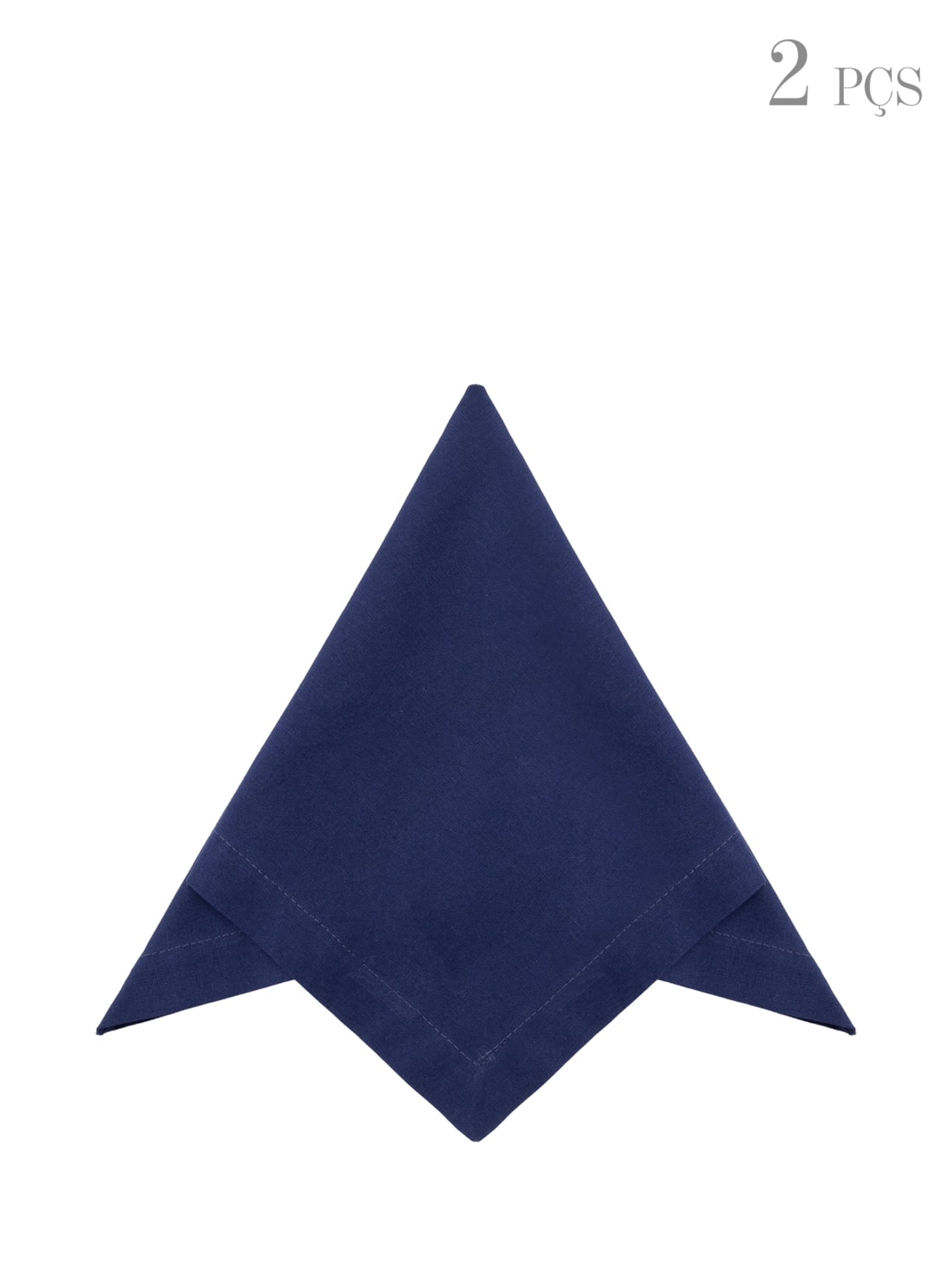 Conjunto de 2 Guardanapos Em Algodão - Azul