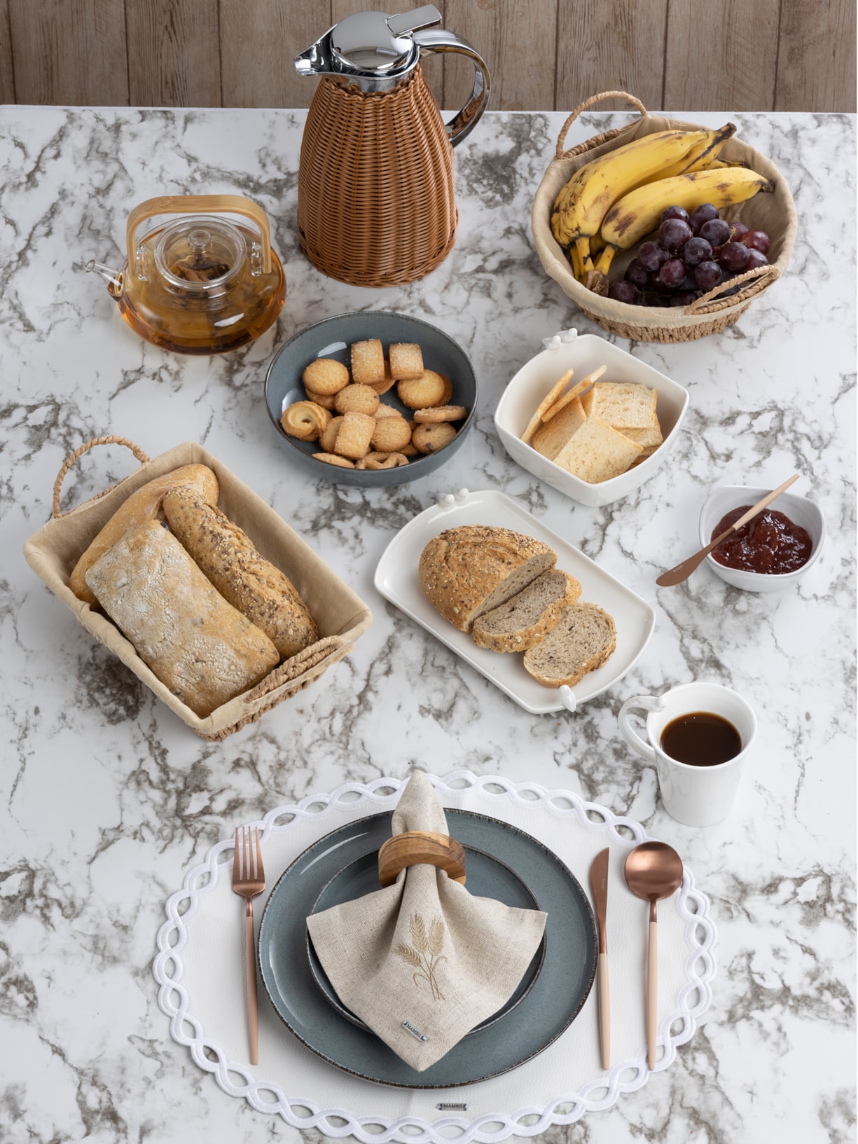 Conjunto de 3 Espátulas Aço Inox Kyoto Rose Wolff