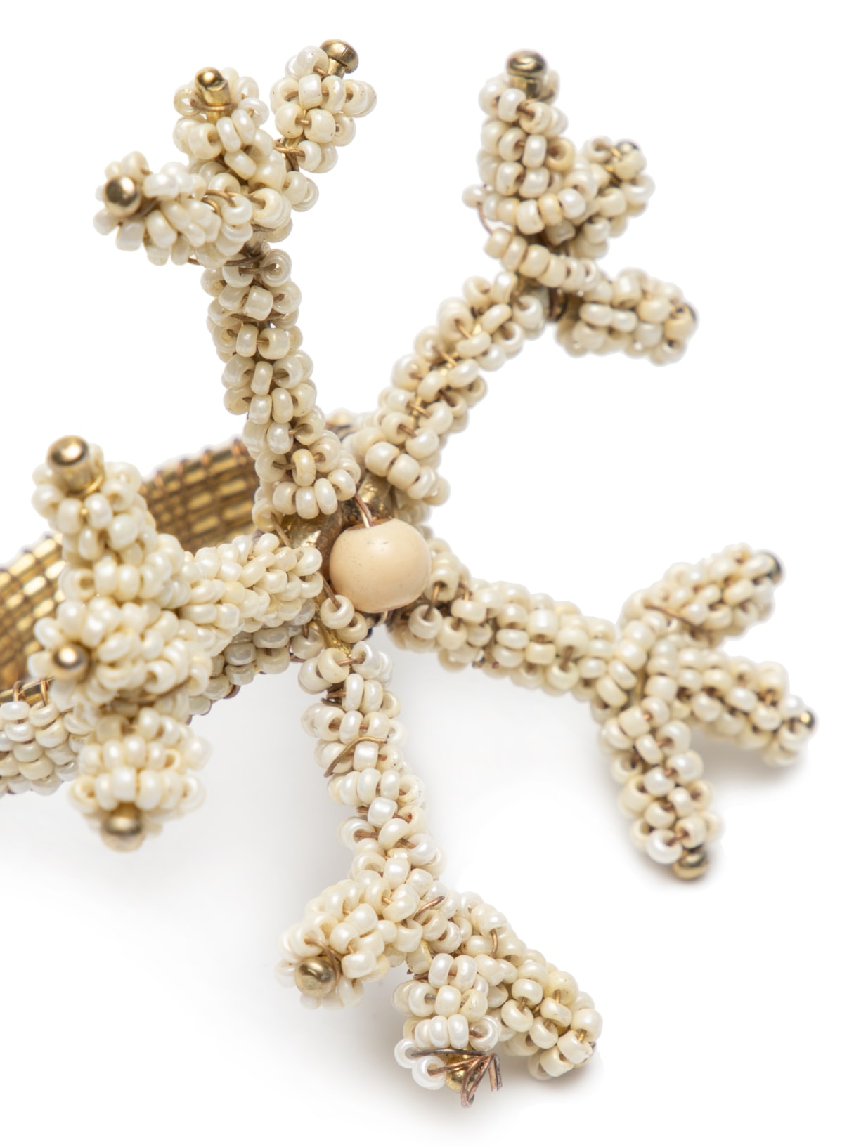 Conjunto de 4 Anéis Para Guardanapos Em Metal Branco '2Home