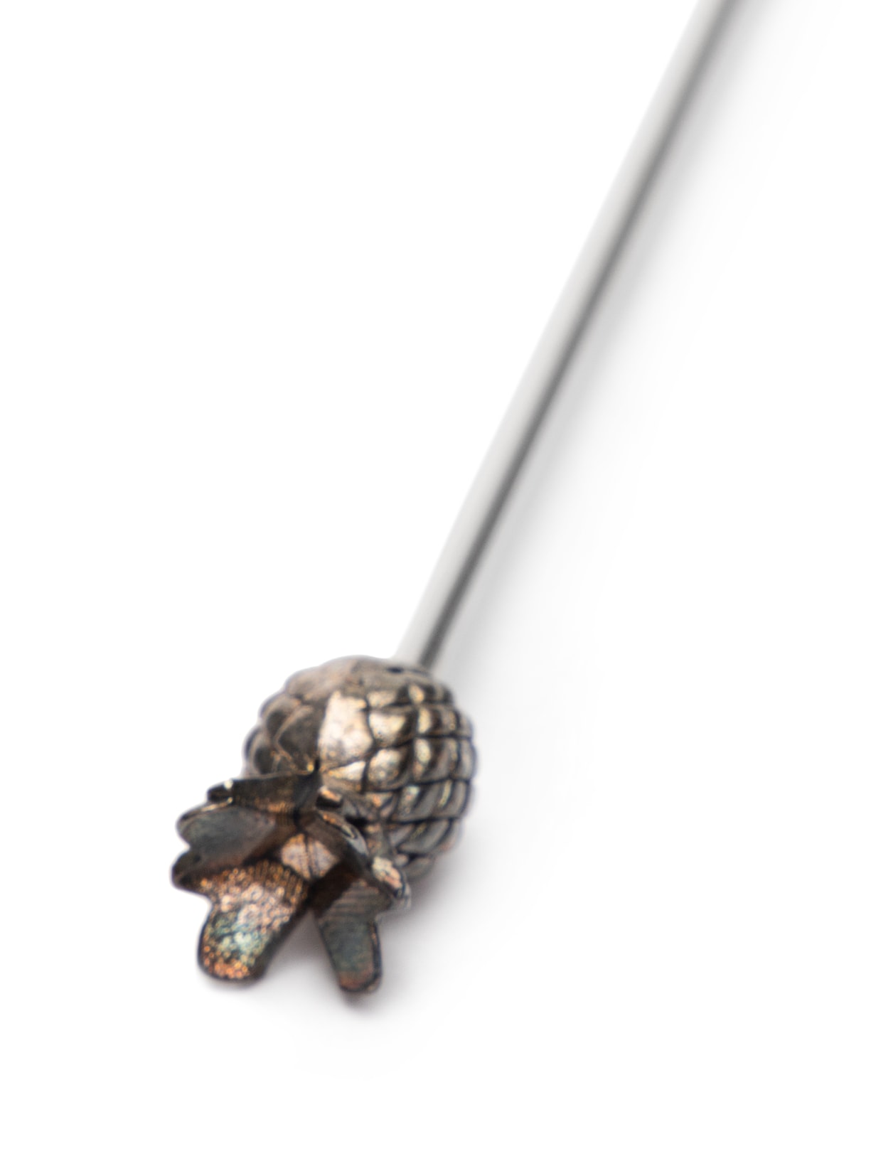 Conjunto de 4 Misturadores Para Drink Abacaxi Em Zamac Prata '2Home