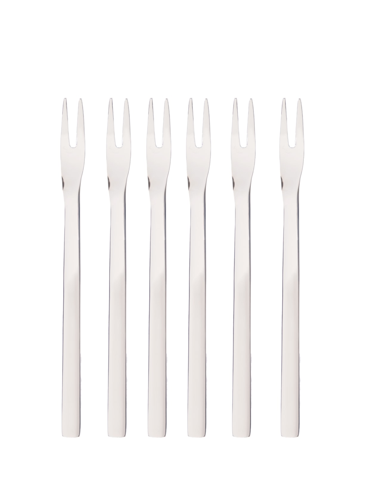 Conjunto de 6 Garfos Aperitivo Nuova Em Inox - Prata