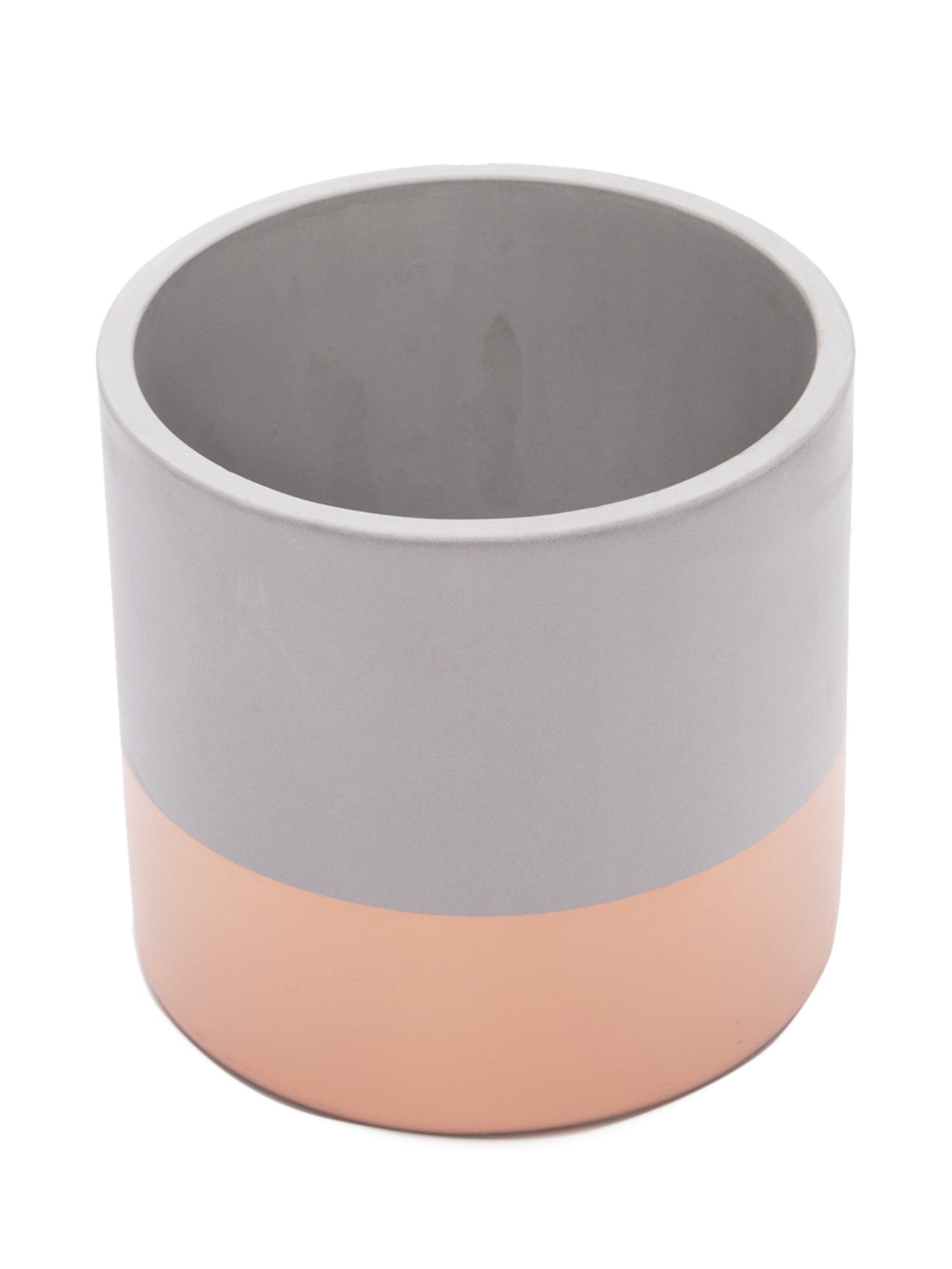 Conjunto De Cachepots Em Cimento 2 Peças Cinza '2Home