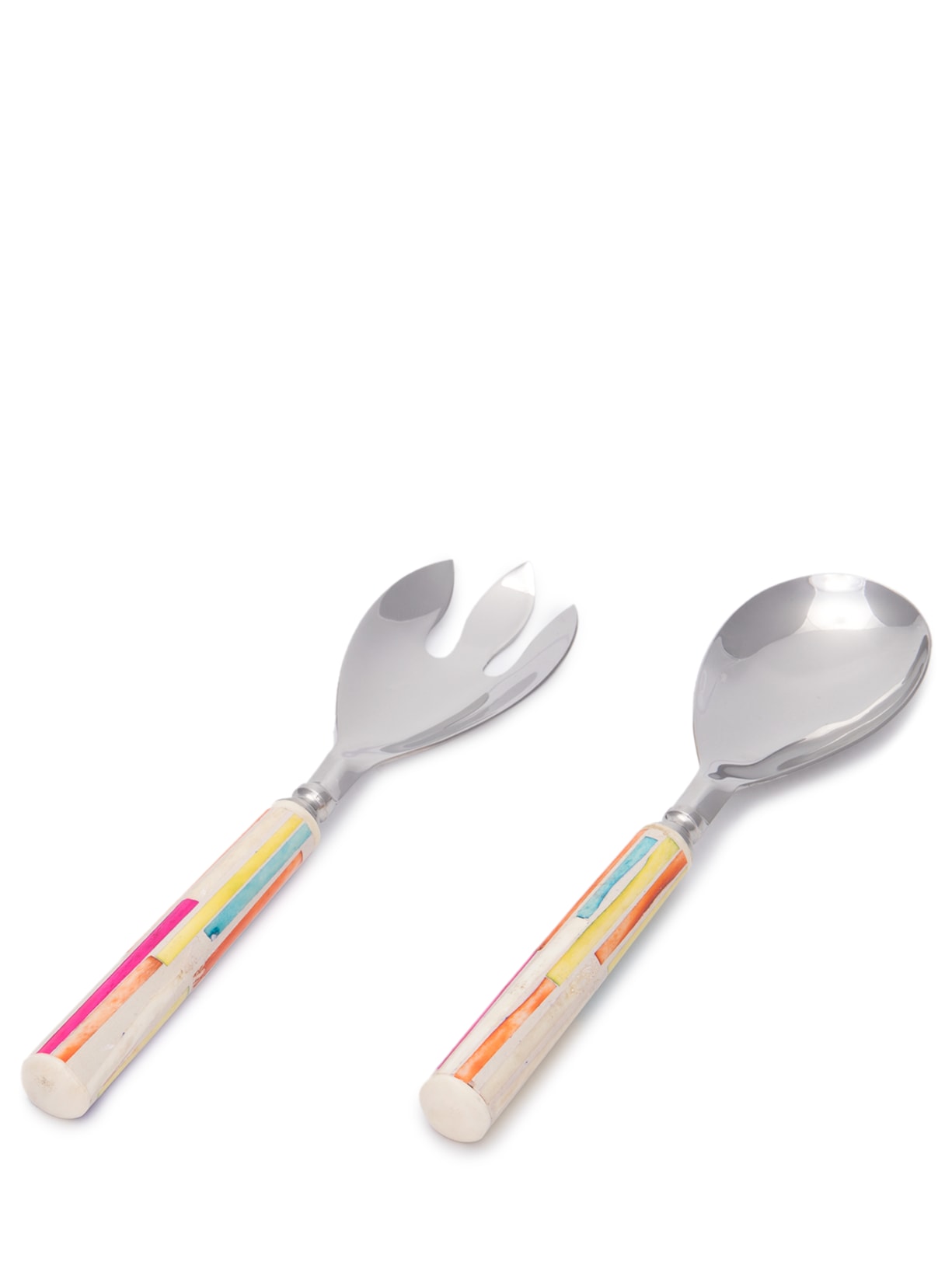 Conjunto De Colher E Garfo Para Servir Em Metal '2Home